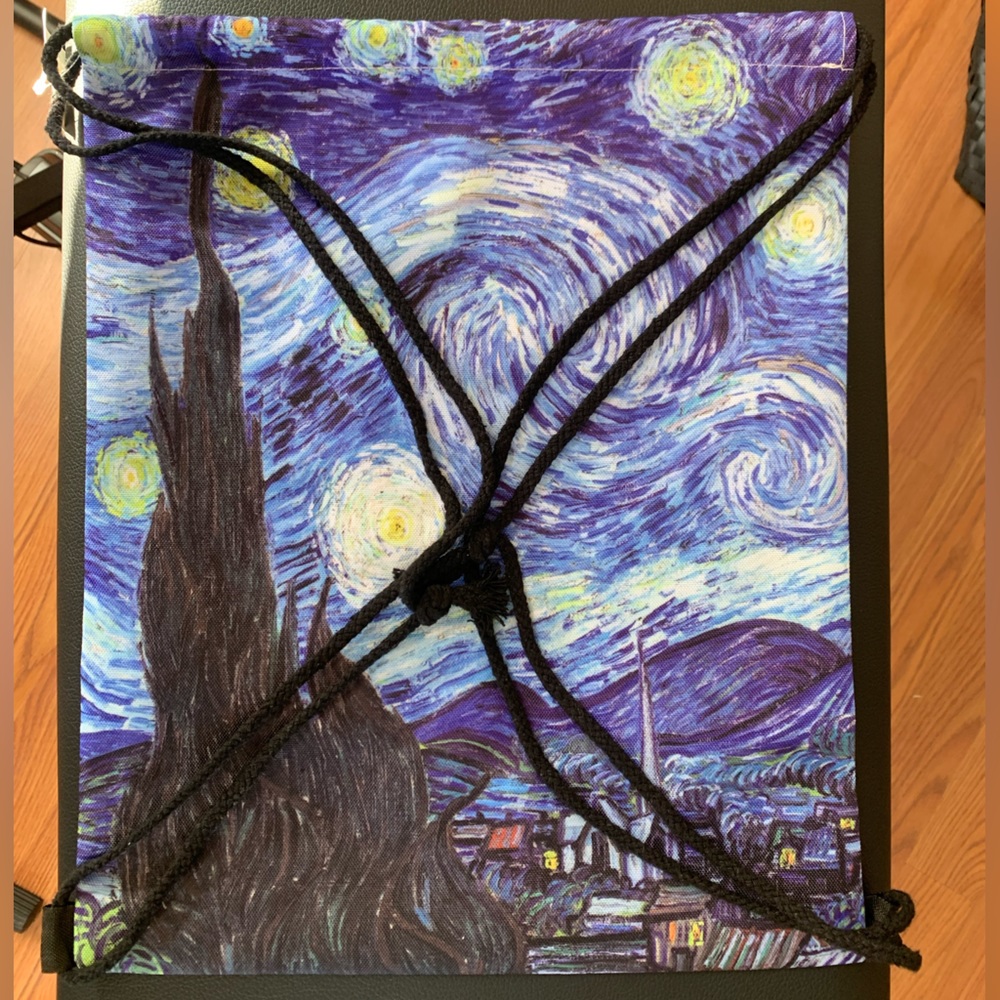 NWT Starry Night Drawstring Bag - Picture 3 of 6